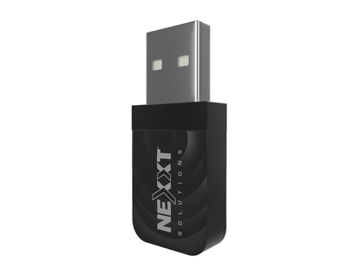 [92003] ADAPTADOR DE RED USB WIFI NEXXT LYNX 1300-AC, 2.4GHZ/5.0 GHZ, MU-MIMO Y BEAMFORMING, USB 3.0, 802.11AC