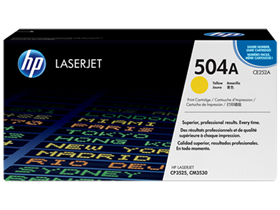 [65940] TONER HP 504A - CE252A - AMARILLO - 7,000 PAGINAS - PARA IMPRESORA LASERJET - CP3525 / CM3530