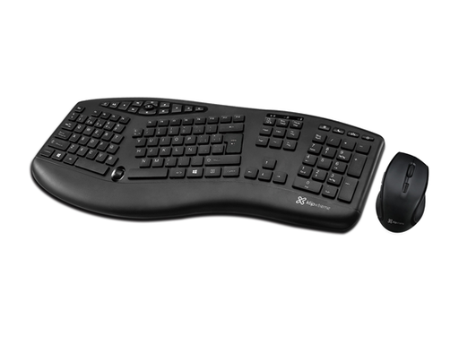 [88480] TECLADO MOUSE KLIPX MAJESTIK DUO, INALAMBRICO, ERGONOMICO, MULTIMEDIA, BLACK, ESPAÑOL, COMPATIBLE CON WINDOWS 10 (KBK-500)
