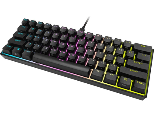 [92445] TECLADO CORSAIR GAMING K65 MINI, RGB MECANICO, COMPATIBLE CON ICUE, (NO TIENE TECLADO NUMERICO), NEGRO, USB 3.0 OR 3.1 TYPE C, INGLES (CH-9194014-NA)