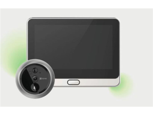 [93160] KIT VIDEOPORTERO MARCA EZVIZ, MODELO DP2C, 1080P, PULSADOR ELECTRÓNICO DE TIMBRE INTEGRADO, MICROSD (HASTA 256 GB), VISTA EN DIRECTO Y VIDEOLLAMADAS, CAMPO DE VISIÓN 155º, PANTALLA 4,3", PIR.