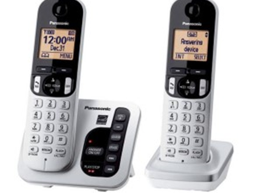 [91556] TELEFONO PANASONIC KXTG432SK, INALÁMBRICO CON CONTESTADOR DIGITAL, 2HS, 1.6" LCD, TAD, SK BRAND-NEW, BROWN SHIPR-BOX.