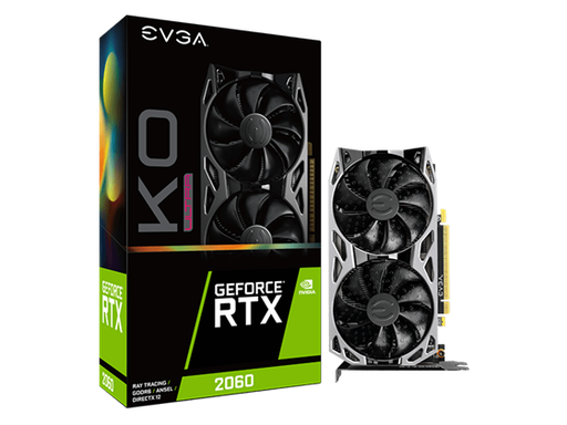 [88916] TARJETA DE VIDEO EVGA GEFORCE RTX 2060 KO ULTRA GAMING, 06G-P4-2068-KR, 6GB GDDR6, DUAL FANS, METAL BACKPLATE