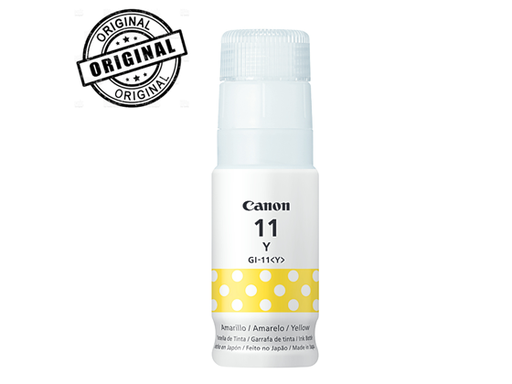 [90756] BOTELLA DE TINTA CANON GI-11 AMARILLO, 70ML, COMPATIBLE CON IMPRESORA: G2160, G2170, G3160