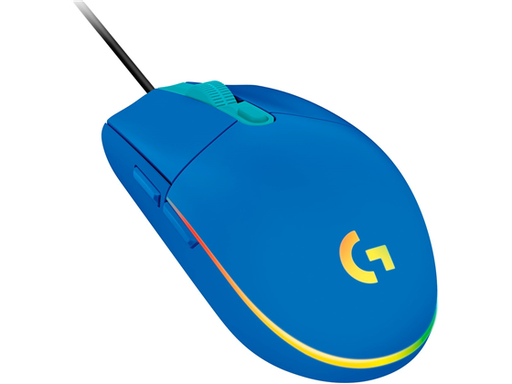 [89851] MOUSE LOGITECH G203 LIGHTSYNC GAMING, COLOR AZUL, OPTICO USB, ILUMINACIÓN RGB LIGHTSYNC, 6 BOTONES PROGRAMABLE, VELOCIDAD DEL MOUSE AJUSTABLE ENTRE 200 A 8000 DPI (910-005792)