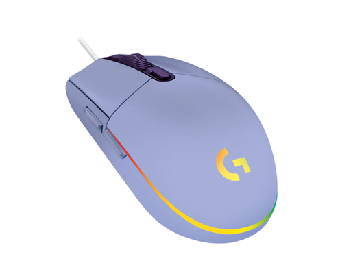 [89852] MOUSE LOGITECH G203 LIGHTSYNC GAMING, COLOR LILA, OPTICO USB, ILUMINACIÓN RGB LIGHTSYNC, 6 BOTONES PROGRAMABLE, VELOCIDAD DEL MOUSE AJUSTABLE ENTRE 200 A 8000 DPI (910-005851)