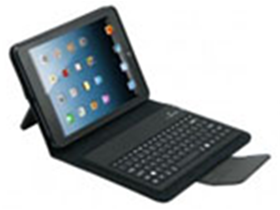 [73476] COVER AGILER CON TECLADO PARA TABLETA DE 7", BLUETOOTH PARA IPAD MINI  TIPO PIEL, NEGRO (AGI-PX6300)  CASILLERO 5 JAULA