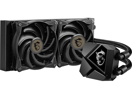 [92777] ABANICO PARA CPU MSI MAG SERIES CORELIQUID P240 AIO LIQUID CPU COOLER, 240MM RADIATOR, DUAL 120MM PWM FANS COMPATIBLE CON LOS SOCKETS INTEL LGA 1150/1151/1155/1156/1200/1700/1366/2011/2011-3/2066 - AMD: AM5/AM4/FM2+/FM2/FM1/AM3+/AM3/AM2+/AM2