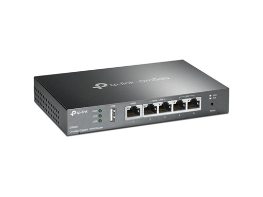 [94126] ROUTER TP-LINK SAFESTREAM™ ER605 OMADA VPN, MULTIWAN WAN, 2 GIGABIT LAN/WAN PORTS + 2 GIGABIT LAN PORTS + 1 GIGABIT WAN PORT, LOAD BALANCE FUNCTION.