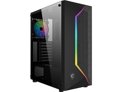 [94158] CASE MSI MAG VAMPIRIC 100R, MID-TOWER, TEMPERED GLASS, ATX / MICRO-ATX / MINI-ITX, 1 X USB 3.2 GEN 1 TYPE A (5GBPS), 2 X USB 2.0 (480 MBPS), 1 X AUDIO-OUT, 1 X MIC-IN
