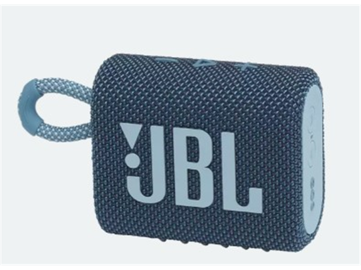 [94175] BOCINA JBL GO3 BLUETOOTH 5.1, WATERPROOF IP67 4.2W, 5 HRS AUTONOMIA, COLOR AZUL (GO3BLUAM).