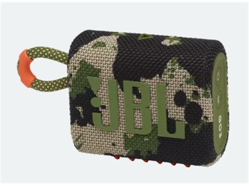 [94177] BOCINA JBL GO3 BLUETOOTH 5.1, WATERPROOF IP67 4.2W, 5 HRS AUTONOMIA, COLOR CAMUFLAJE(GO3SQUADAM).