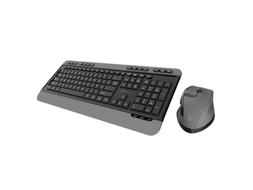 [94235] TECLADO MOUSE KLIPX MAGNIFIK, INALAMBRICO, TECLAS BAJO PERFIL, 6 TECLAS DE ACCESO RAPIDO, 6 BOTNOES OPTICAL MOUSE, ESPAÑOL, (KBK-520)