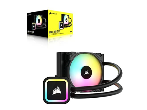 [94356] ABANICO CORSAIR ICUE H60X RGB ELITE AIO ENFRIADOR DE CPU LIQUIDO, RADIADOR DE 120 MM, VENTILADOR DE 120 MM, SOCKETS INTEL 1200, 1700, 1150, 1151, 1155, 1156, 2066, 2011, AMD AM5, AM4, (CW-9060064-WW)