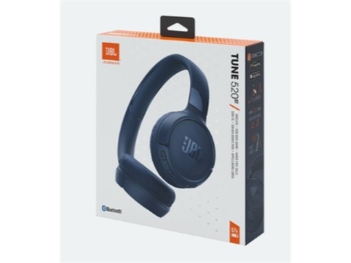 [94457] AUDIFONO JBL TUNE 520 BT 5.0, 33MM DRIVER, 57 HRS PLAY TIME, USB-C.ON- EAR, JBL PURE BASS, CONNEXION MULTIPUNTO, HANDFREE, MICROFONO INTEGRADO, 30 OHMS, COLOR AZUL.