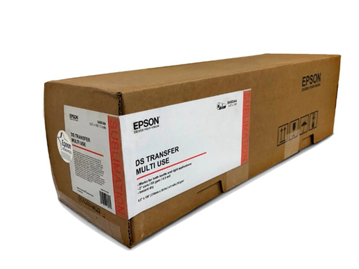 [94483] ROLLO DE PAPEL EPSON SUBLIMACIÓN (DS TRANSFER), 2 ROLLO X CAJA, TERMINACION MATE, 2" CORE, 87GR, 107 ISO, 8.5" X 100' (S450361). PARA IMPRESORA F170, F570.
