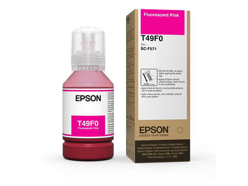 [94489] BOTELLA DE TINTA EPSON T49F MAGENTA FLUORESCENTE, PARA SUBLIMACION, ECOFIT,  140ML (T49F020) PARA IMPRESORA F571.