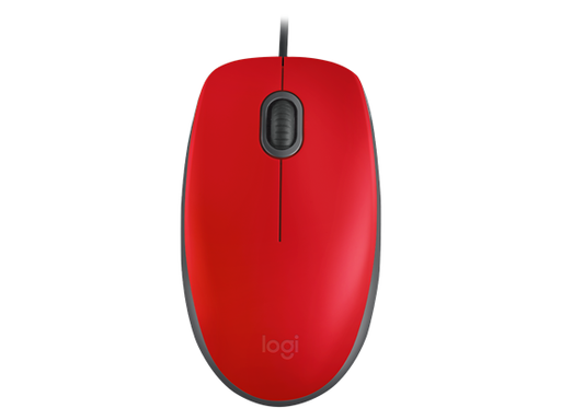 [94649] MOUSE LOGITECH M110 SILENT OPTICO USB (ROJO) - HIGH DEF 1000DPI OPTICAL SENSOR.