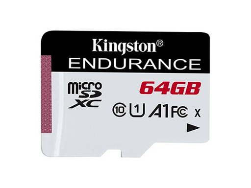 [94621] MEMORIA MICROSD KINGSTON SDXC 64GB,  ESPECIALIZADA PARA VIDEOVIGILANCIA.TARJETA DE MEMORIA FLASH HIGH ENDURANCE, 1080P, FULL HD, HASTA 95 MB/S