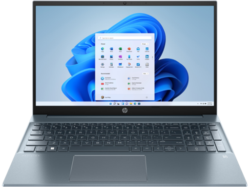 [94664] LAPTOP HP PAVILION 15-EG2373 TOUCHSCREEN 15,6" IPS FHD, I7-1255U, 16GB DDR4, 512GB SSD, INTEL IRIS XE GRAPHIC, NVIDIA MX550 2GB DDR6, TECLADO BACKLIT, WIFI 6E, BT 5.3, WIN 11 HOME, 1X USB C, 1X USB A 3.2, 1X USB C THUNDERBOLT 4, 1X HDMI 2.1, FOG BLUE (6W540UA#ABA)