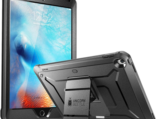 [94794] COVER SUPCASE PARA TABLETA IPAD 9.7", PROTECTOR DE PANTALLA, CUBIERTA DE CUERPO COMPLETO DE DOBLE CAPA, NEGRO