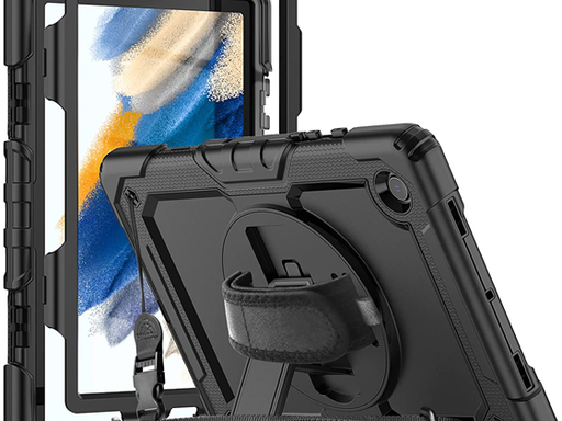 [92303] COVER HERIZE PARA SAMSUNG GALAXY TAB A8 10.5 " 2022, CON PROTECTOR DE PANTALLA, RESISTENTE Y DURADERO CON CORREA DE MANO PARA EL HOMBRO