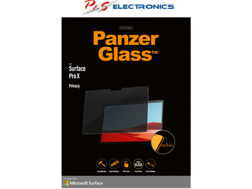 [94912] PROTECTOR DE PANTALLA PANZERGLASS PARA TABLETA MICROSOFT SURFACE PRO X / PRO 8, TEMPERED GLASS, PRIVACY
