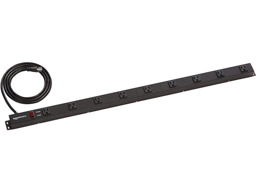 [94955] PROTECTOR REGLETA AMAZON BASICS, 9 OUTLETS, 600-JOULE, NEGRO (ASINB07SNKGMVP)