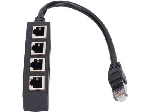 [94981] ADAPTADOR ZHIYAVEX SPLITTER RJ45, 4 PUERTOS ETHERNET ADAPTADOR