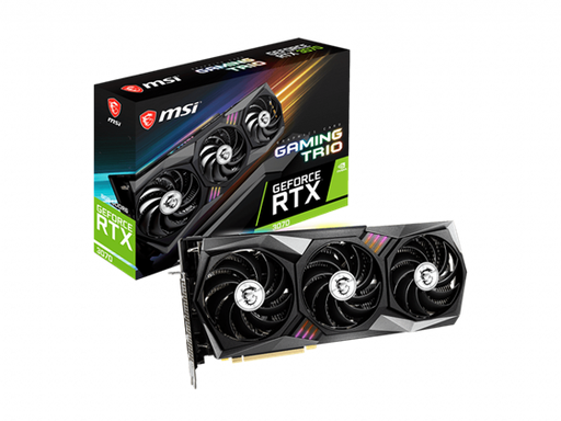 [90980] TARJETA DE VIDEO MSI GEFORCE RTX 3070 GAMING Z TRIO, NVIDIA GEFORCE RTX 3070, PCI EXPRESS GEN 4, 5888, BOOST: 1770 MHZ, 14 GBPS, 8GB GDDR6, 256-BIT, DISPLAYPORT X 3 (V1.4A), HDMI X 1 (SUPPORTS 4K@120HZ AS SPECIFIED IN HDMI 2.1)