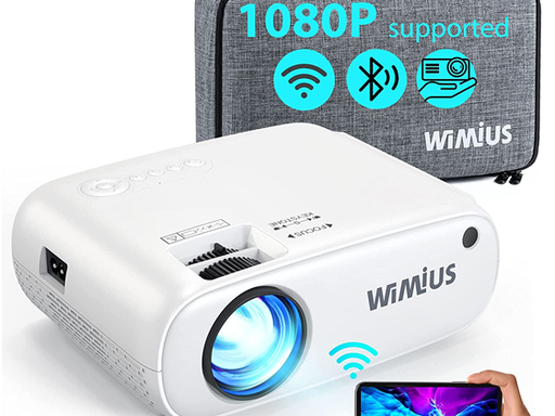 [95049] PROYECTOR WIMIUS MINI, WIFI, BLUETOOTH, 1080P FULL HD, HASTA 250'', BLANCO