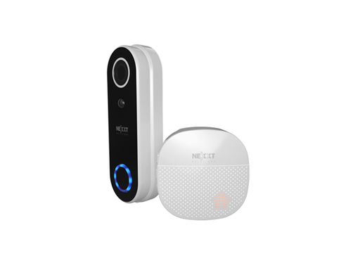 [95047] TIMBRE SMART NEXXT CON SIRENA Y VIDEO, PARA PUERTA, WIFI, 1080P, COMUNICACION DE DOS VIAS, CONTROL POR VOZ, RANURA MICROSD, IP65 (APRUEBA DE AGUA), VISION NOCTURNA, SIRENA CON 52 TONOS DISTINTOS, DETECCION DE CUERPO HUMANO, BATERIA RECARGABLE.