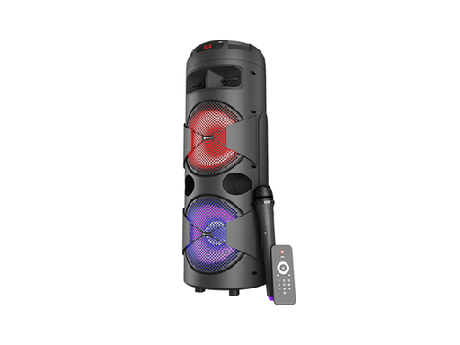 [95085] BOCINA KLIPX MAGBLASTER, 160 WATTS RMS, HASTA 9 HORAS DE REPRODUCCION (50% DEL VOLUMEN), LUCES LED, COMPATIBLE CON TWS, BT 5.0, RANURA MICROSD, PUERTO USB NEGRO, PUERTO AUX. ENTRADA DE MIC, (KLS-601)