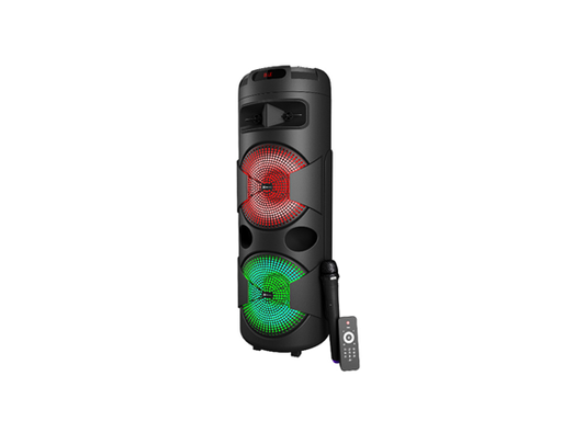 [95086] BOCINA KLIPX MAGBLASTER PRO, 200 WATTS RMS, HASTA 13 HORAS DE REPRODUCCION (50% DEL VOLUMEN), LUCES LED, COMPATIBLE CON TWS, BT 5.0, RANURA MICROSD, PUERTO USB NEGRO, PUERTO AUX. ENTRADA DE MIC, (KLS-890)