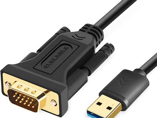 [95081] CABLE USB A VGA ELECABLE, 1080P, 6.5FT,