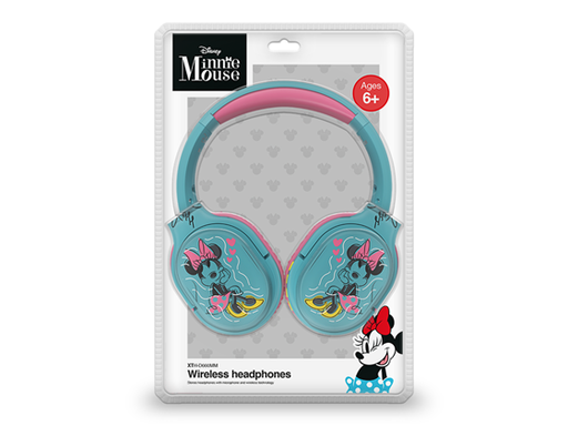 [95110] AUDIFONO CON MICROFONO XTECH WIRELESS DISNEY MINNIE MOUSE, BT Y AUDIO JACK 3.5", 8 HORAS DE REPRODUCCION (XTH-D660MM)