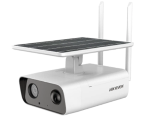 [94436] CAMARA DE VIGILANCIA CON PANEL SOLAR HIKVISION, IP, 4MP, (2688 × 1520). PANEL SOLAR INCORPORADO Y BATERIA, RESISTENTE AL AGUA Y AL POLVO (IP66), RANGO PIR 10M, LENTE 4MM.