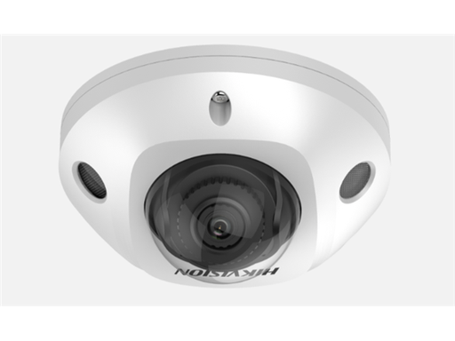 [93795] CAMARA DE VIGILANCIA HIKVISION ACUSENSE, IP, DOMO (MINI), 4MP, MICROFONO, IP67, IK08, WDR 120, H.265+, IR 30M.