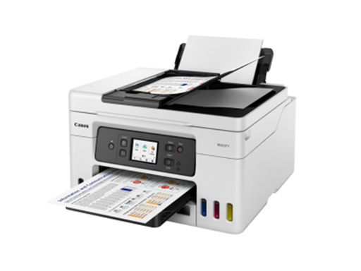 [95181] IMPRESORA MULTIFUNCIONAL CANON MAXIFY GX4010, INALÁMBRICA 4 EN 1 (IMPRESIÓN, COPIADO, ESCANEO Y FAX) MEGATANK. CICLO DE TRABAJO HASTA 33,000 PÁGS / MES. TAMAÑO MÁXIMO DE DOCUMENTO PANEL: CARTA Y ADF: LEGAL. RESOLUCIÓN DE IMPRESIÓN HASTA 600 X 1200 DPI, RESOLUCIÓN DE ESCANEO 1200 X 2400 DPI (ÓPTICO). OPCIONES DE CONECTIVIDAD USB DE ALTA VELOCIDAD, WI-FI Y RED LAN INALÁMBRICA.