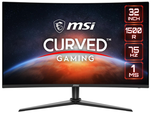 [95230] MONITOR MSI 31.5" 75 HZ VA FHD GAMING MONITOR FREESYNC (AMD ADAPTIVE SYNC) 1920 X 1080 82% ADOBE RGB 77% DCI-P3 98% SRGB OPTIX, CURVED