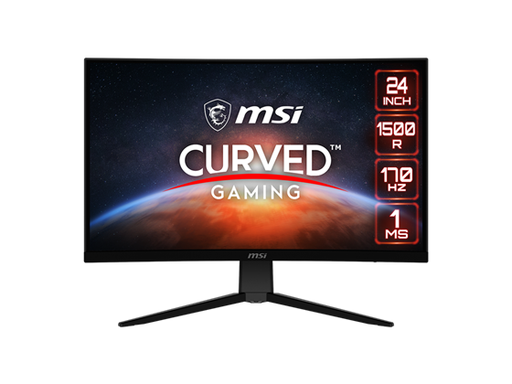 [95231] MONITOR MSI 24" (23.6" VIEWABLE) 170 HZ VA FHD GAMING MONITOR FREESYNC PREMIUM (AMD ADAPTIVE SYNC) 1920 X 1080 91% ADOBE RGB / 89% DCI-P3 / 113% SRGB, CURVED