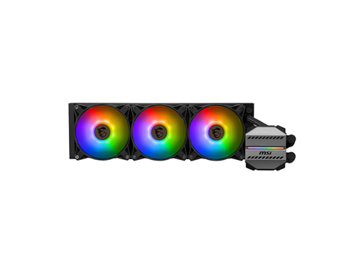 [95223] ABANICO PARA CPU MSI SERIE MAG CORELIQUID M360 ALL-IN-ONE LIQUID CPU COOLER 360MM RADIADOR 12 VIAS, 3*120MM ARGB FANS, COMPATIBLE CON INTEL LGA1700, 1200 Y AM5, AM4 SOCKET