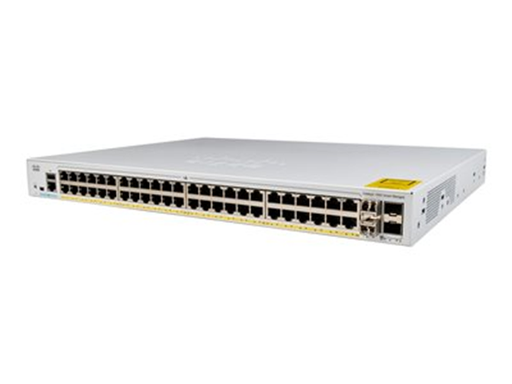 [95256] SWITCH CISCO CATALYST SERIE 1000, DE 48 PUERTOS (48 X GIGABIT POE+, 4 X 10G SFP), 370W (C1000-48P-4X-L)