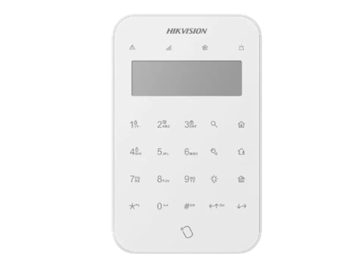 [95030] TECLADO INALAMBRICO CON PANTALLA LCD HIKVISION PARA ARMADO Y DESARMADO, AX PRO