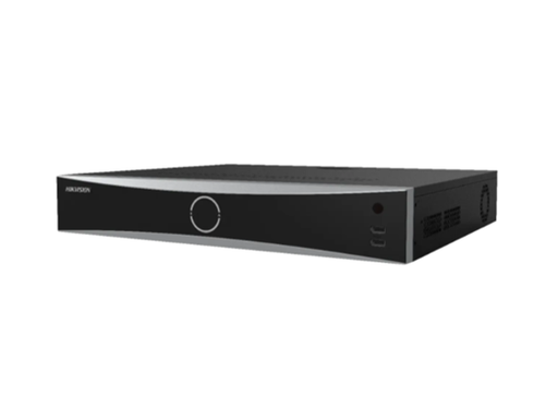 [95029] NVR HIKVISION ACUSENSE, 32 CANALES IP, 4K, 16 CANALES FÍSICO POE Y 16 CANALES POR RED, 4 BAHÍAS DE DISCO DURO, HASTA 10TB