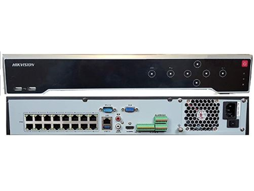 [86371] NVR HIKVISION, 16 CANALES DE ENTRADA, 4K, SOPORTA HASTA 4 INTERFACES SATA,  POE MAXIMO PODER 200W.