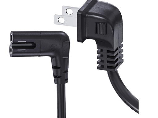 [95291] CABLE DE PODER PARA TELEVISOR SAMSUNG, 90 DEGREE ANGLE, 18AWG, 6FT