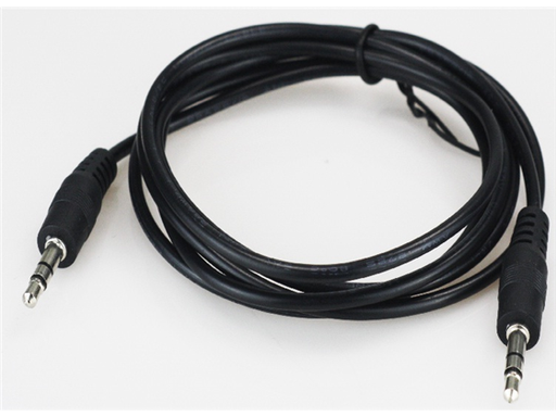 [81448] CABLE AUXILIAR XTECH, 3 PIES, NEGRO. 3.5" A 3.5"