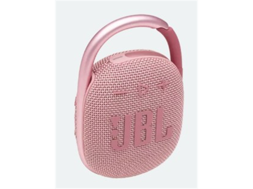 [95403] BOCINA JBL CLIP 4 BLUETOOTH 5.1, WATERPROOF IP67, CLIP DE AGARRE, 5W, ?85 DB 10 HRS AUTONOMIA, COLOR ROSADO (JBLCLIP4PINKAM).
