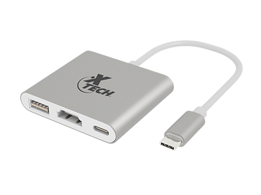 [91157] ADAPTADOR XTECH USB TIPO C A HDMI, USB 3.0, USB C HEMBRA, SILVER (XTC-565)